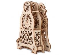 GuDoQi 3D Holz Puzzle, Holz Pendeluhr Modell-bausatz, Mechanischer Holzbausatz zu Bauen, DIY Montage Holzpuzzle Spielzeug, Bastelset, Geschenk aus Holz fur Erwachsene Männer Jugendliche