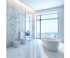 CleanPrince Badreiniger Sani-Top 2.500 ml (2,5 Liter) Kanister und Nachfüllflasche entfernt Seifenreste, Kalk, Ablagerungen in Dusche Bad auf Fliesen Marmor Natursteinfliesen Toilette Hygienereiniger Reiniger Ablagerungen Waschbecken