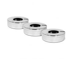 aoory 1 Stück Aschenbecher aus Edelstahl mit Kipp Deckel Klappaschenbecher Schützt vor Flugasche Edelstahl Klappfunktion