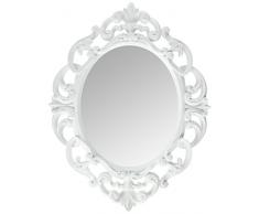 Kole weiß oval Vintage Wandspiegel