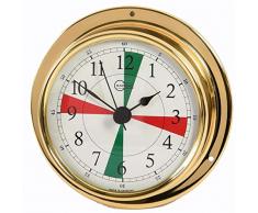 Barigo Funker Schiffsuhr mit Funkruhezeiten Tempo S Messing 88mm