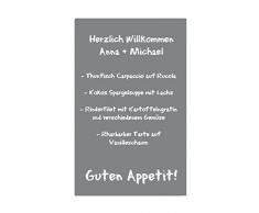 Selbstklebende und magnetische Vinyl- Tafelfolie in verschiedene Größen | Kreidetafel | Formate: 50x70cm|100x50cm|100x75cm|100x150cm|100x250cm | inkl. 2xKreide + 10er Set SuperMagnete| Kreidetafel | Wandfolie grau (50x70cm)