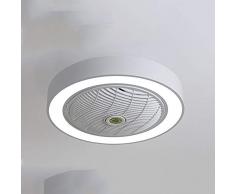 Ssmmxx Schlafzimmer Fan Deckenleuchte Moderne Deckenleuchte LED Dimmbar deckenventilator mit Beleuchtung und Fernbedienung leise Kinderzimmer Schlafzimmer Wohnzimmer Beleuchtung