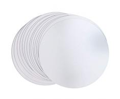 Juvale Runde Spiegelfliesen für Wanddekoration, 30 Stück