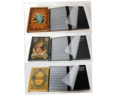 Goldhahn 3er Set Nostalgie-Alben Briefmarkenalben Einsteckalben 60 Schwarze Seiten Briefmarken für Sammler