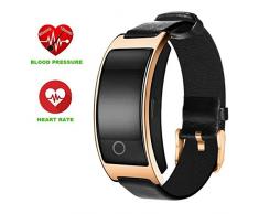 LL-Armband-Blutdruck-Uhr-Blut-Sauerstoff-Pulsmesser-intelligentes Armband-Pedometer IP67 wasserdichtes Smartband , gold