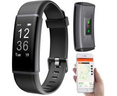 PEARL Fitnessarmband mit GPS: Fitness-Armband, GPS-Streckenverlauf, Puls, 13 Sportarten, App, IP67 (Pulsuhr ohne Brustgurt)