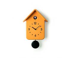 guzzini gelbe Kuckucksuhr QQ mit Pendel in schwarz | FG-1686.02-165