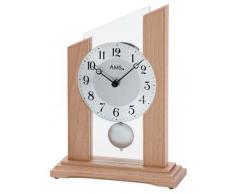 Moderne Tischuhr mit Quartzwerk, batteriebetrieben - Modern Style - AMS -Quartzpendel-Tischuhr 23cm- 1171