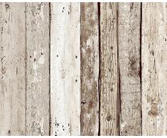 Livingwalls pop.up Panel Vintage Shelves, selbstklebendes Panel, braun, 942192