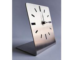 Tischuhr-silber-modern-klassisch-elegant, geräuscharm, geprägt von höchster Qualität-einzigartigen Design