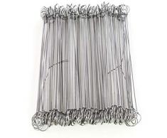Bindedraht aus Edelstahl für Sichtschutz Befestigung, Länge 18cm, Set 100 Stück im Pack von Bambus-Discount