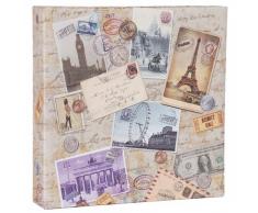 Quantio HENZO Einsteck Fotoalbum City Travel - für 200 Bilder 10x15 cm - Bilderalbum - Einsteckalbum - Album - Urlaubsalbum