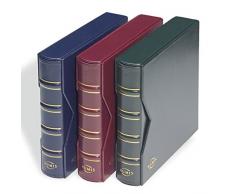 Leuchtturm 313617 Münzalbum NUMIS Classic in blau mit Schutzkassette & 5 Hüllen für versch. große Münzen | Für Münzen mit Ø 44, 34, 25, 17mm | blau