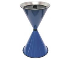 Standaschenbecher Diabola 71x40 cm, blau, Marke: Szagato, Made in Germany (Ascher, Standascher, Aschenbecher)