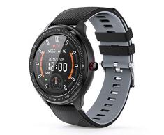 MOTOK Smartwatch Voll Touch Screen Blutdruck Uhr mit Pulsuhren Sport Uhr Aktivitätstracker Schlafmonitor Schrittzähler Smartwatch Damen Herren Smart Watch, Fitness Armband für iOS Android