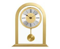 Acctim Colney 36938 Tischuhr, Metall und Glas, goldfarben