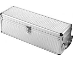Weinzubehör Aluminiumbox mit Tragegriff inklusive Metall-Accessoires Auslieferung ohne Wein