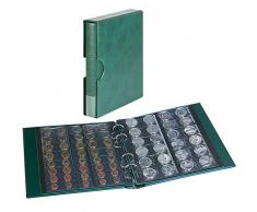 LINDNER Das Original Münzalbum Rondo mit 5 Münzblättern, inkl. Schutzkassette, grün