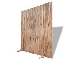 binzhoueushopping Zaun Paneele Raumteiler Zaun Platte Bambus 180x180cm in vielen Formen formbar