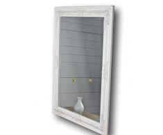 elbmöbel Spiegel weiß antik 82x62 cm Holz NEU Wandspiegel barock Badspiegel Standspiegel