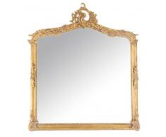 Casa Padrino Barock Wandspiegel Antik Gold - Italienischer Antik Stil - 115 x 100 cm - Edel & Prunkvoll