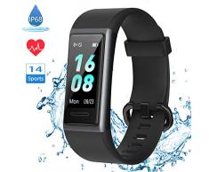 LIFEBEE 【Neuestes Modell】 Fitness Armband, Smartwatch Fitness Tracker mit Pulsmesser Schrittzähler Uhr Wasserdicht IP68 Sportuhr Pulsuhr Fitness Uhr für Damen Herren Smart Watch Uhr für Android iOS