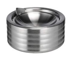 Depory 1 Stück Aschenbecher mit Deckel Windaschenbecher Design Sturmaschenbecher Klappaschenbecher Bar Edelstahl