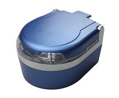 Milya blauem LED-Licht Aschenbecher tragbar Metall Zigarette Aschenbecher Becherhalter mit Deckel für Office Home KFZ Blau