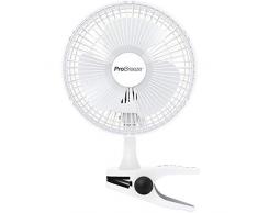 Pro Breeze™ Mini Ventilator mit Clip | 15 cm Durchmesser, 2 Geschwindigkeitsstufen, starke + stabile Klammer | Ideal als Tischventilator im Büro am Schreibtisch oder Zuhause im Schlafzimmer