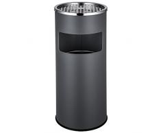 TecTake 30L Standaschenbecher Aschenbecher mit Mülleimer inkl. Inneneimer | Total: Ø 25 x 61 cm - diverse Farben - (Anthrazit | Nr. 402283)