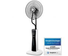 Stand-Ventilator mit Wasserkühlung Sprühnebel Wasser, inkl. Fernbedienung Timer-Funktion, Luftbefeuchter Leise, Nebelfunktion, Standventilator, Cooly von VASNER dem Original