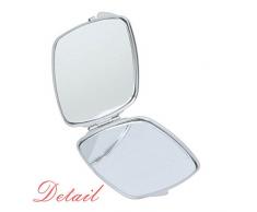 DIYthinker Grün Popsicle Süße Eiscreme-Muster-Quadrat Compact Make-up Spiegel Beweglicher Netter Handtaschenspiegel Geschenk Mehrfarbig