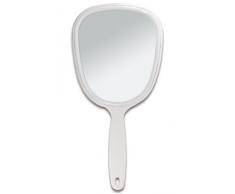 Handspiegel mit ovaler Form Kosmetex Kosmetik-Spiegel, normal 1-fach, Weiß