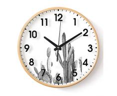 HJW Praktische Wand Anhänger Uhren Leicht Zu Lesen Große Digitale Wanduhr, Wohnzimmer Schlafzimmer Mute Nicht Ticking Küchenwanduhren Holzrahmen Dekorative Uhr Wanduhren,13