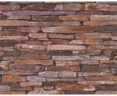 A.S. Creation 914217 Mustertapete in Natursteinoptik Wood`n Stone, braun, beige, grau, schwarz