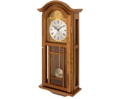 Fox & Simpson Wanduhr mit Westminster Glockenschlägen, Eichenholz, Pendel