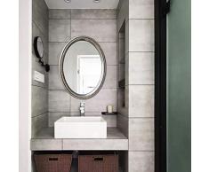 CHOUCHOU Regal Blumenständer Blumentreppe Blumenregal Pflan Ovaler Spiegel American High Definition Make-up Spiegel