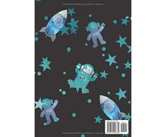 Mein Sticker Album: Motiv: Weltraum / Weltall Design mit Atronauten DIN A4 Format mit 40 Seiten für Mädchen und Jungen | Kein Silikonpapier zum abziehen