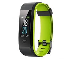 YAMAY Fitness Tracker,Smartwatch Wasserdicht IP68 Fitness Armband mit Pulsmesser 0,96 Zoll Farbbildschirm Aktivitätstracker Pulsuhren Schrittzähler Uhr Smart Watch Fitness Uhr für Damen Herren