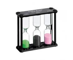 3–5-7 Minuten Tee Sanduhr-Zeitmesser-Timer- schwarz