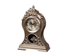 Eeayyygch Uhr im europäischen Stil/Pendeltischuhr/Auspicious Clock/Kreative Uhr/Dekoration Stummschaltung (Farbe : -, Größe : -)
