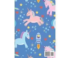 Mein Sticker Album: Motiv: Rosa und Blaue Einhörnernern mit Sternen und Herzchen DIN A4 Format mit 40 Seiten für Mädchen und Jungen | Kein Silikonpapier zum abziehen