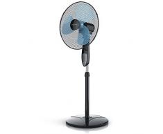 Brandson - Standventilator mit Fernbedienung Standlüfter - Ventilator höhenverstellbarer Standfuß - Neigungswinkel verstellbar - 50W - 3 Verschiedene Geschwindigkeitsstufen - Oszillationsfunktion 80°