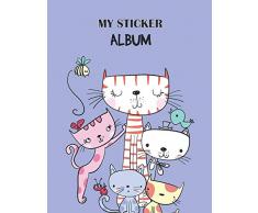My Sticker Album: Blank Sticker Book for Kids Large 8.5x11 100pages