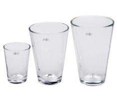 Glasvase CONI Vase Blumenvase Tischvase Glas konisch 19 cm