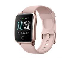 GRDE Smartwatch, Fitness Armband Pulsuhren Fitness Tracker mit Schrittzähler Schlafmonitor Stoppuhr IP68 Wasserdicht Sportuhr für Damen Herren 1,3 Zoll Aktivitätstracker für iOS Android Handy