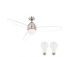 Globo Deckenventilator PREMIER 0302 Transparente Rotorblättern mit Beleuchtung