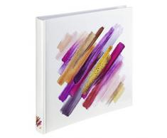 Jumbo-Album Brushstroke, 30x30 cm, 80 weiße Seiten, Rot