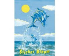 HERMA 15419 Stickeralbum Der kleine Delfin DIN A5 leer (16 Seiten, beschichtetes Spezialpapier) Sticker Sammelalbum zum sammeln, 1 Stickerbuch für Kinder, blanko